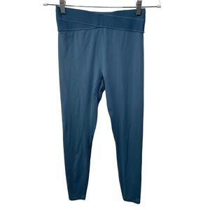 Joy Lab Crossover Waist Active Leggings Pull On High Rise Blue Womens Size S‎